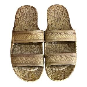 Rockin Men's Tan Slide Sandals 11